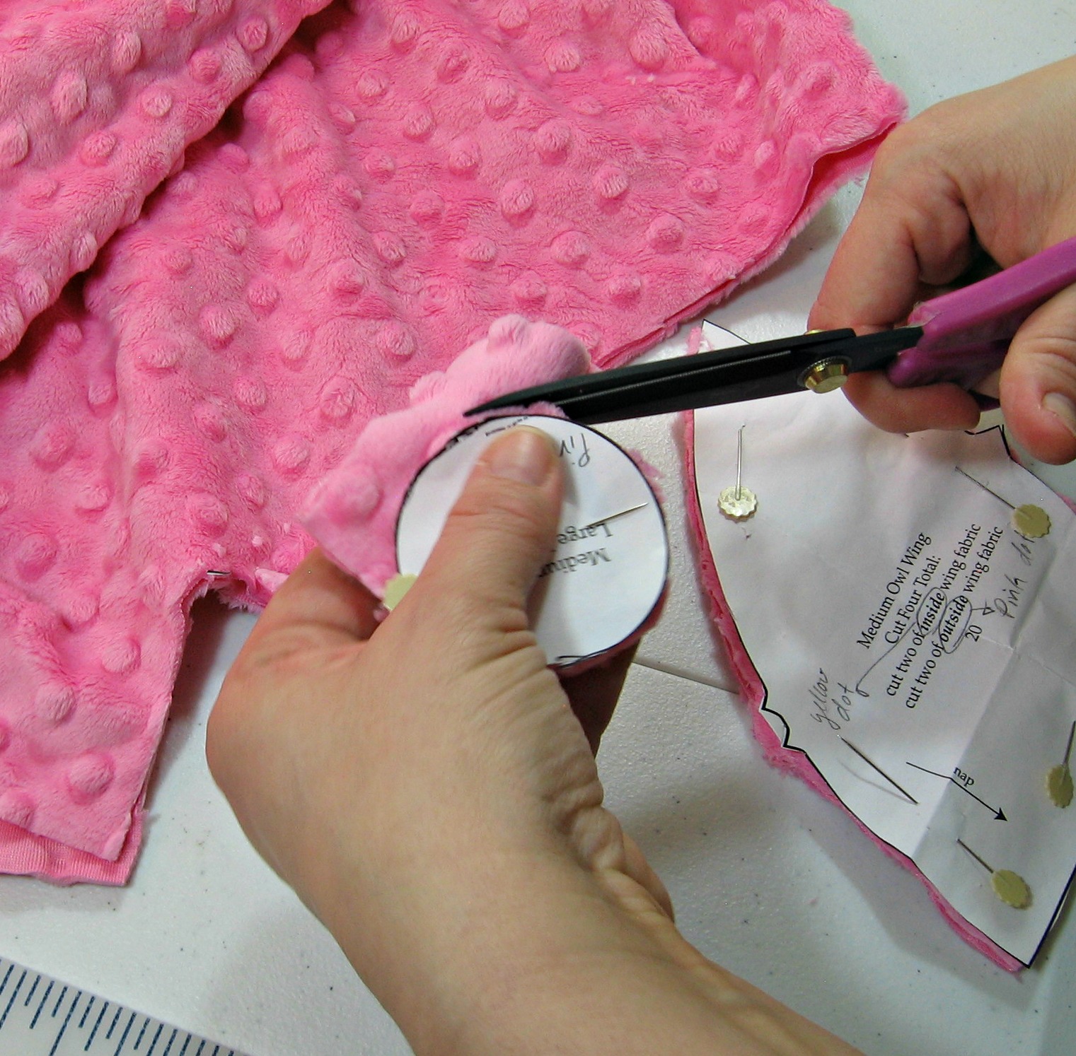 Cutting Minky