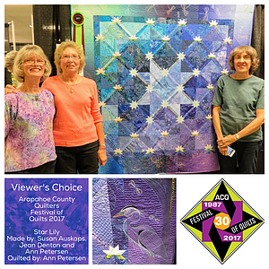 Ann Peterson with Quilt