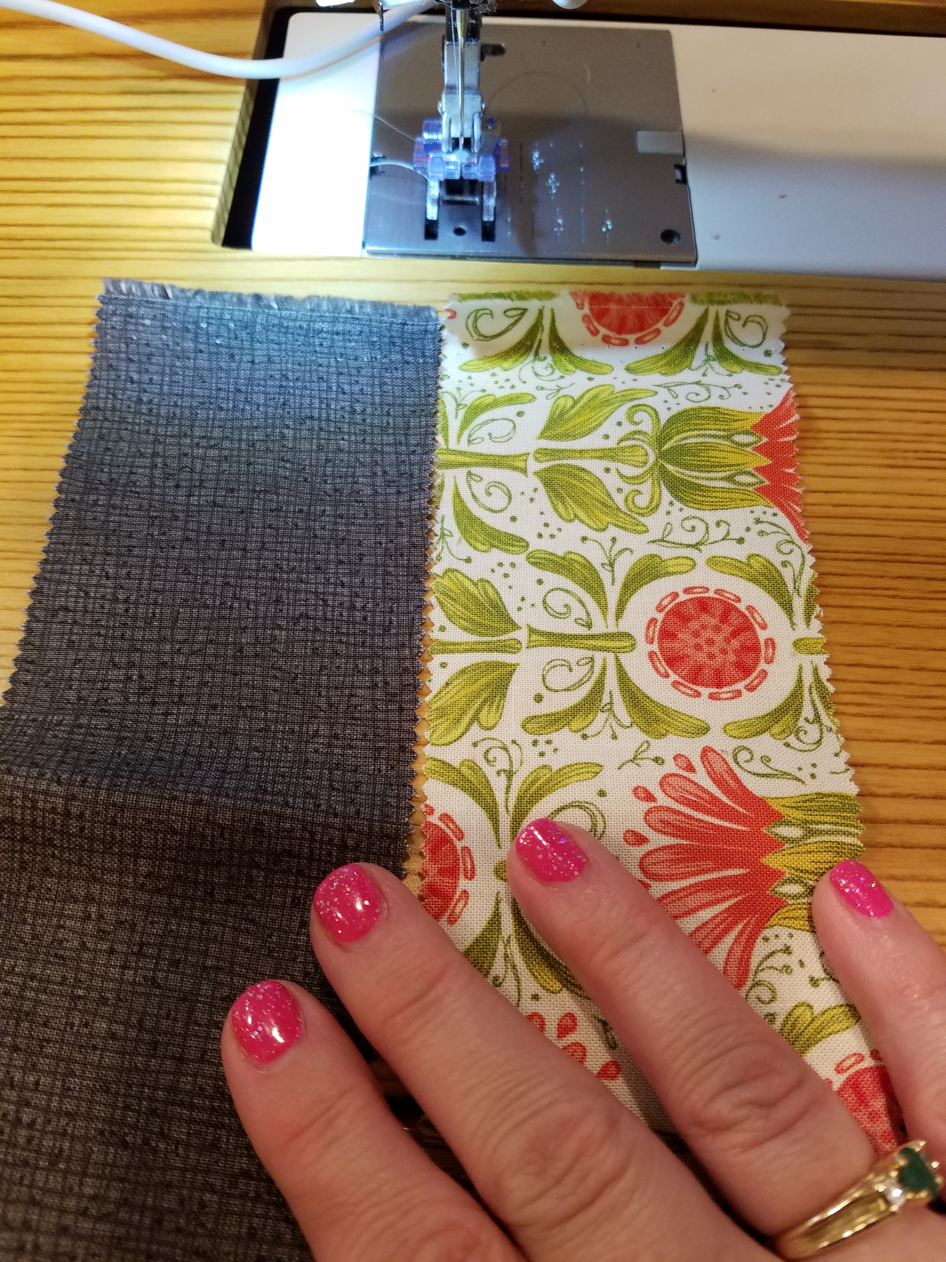Sewing beginning and end together