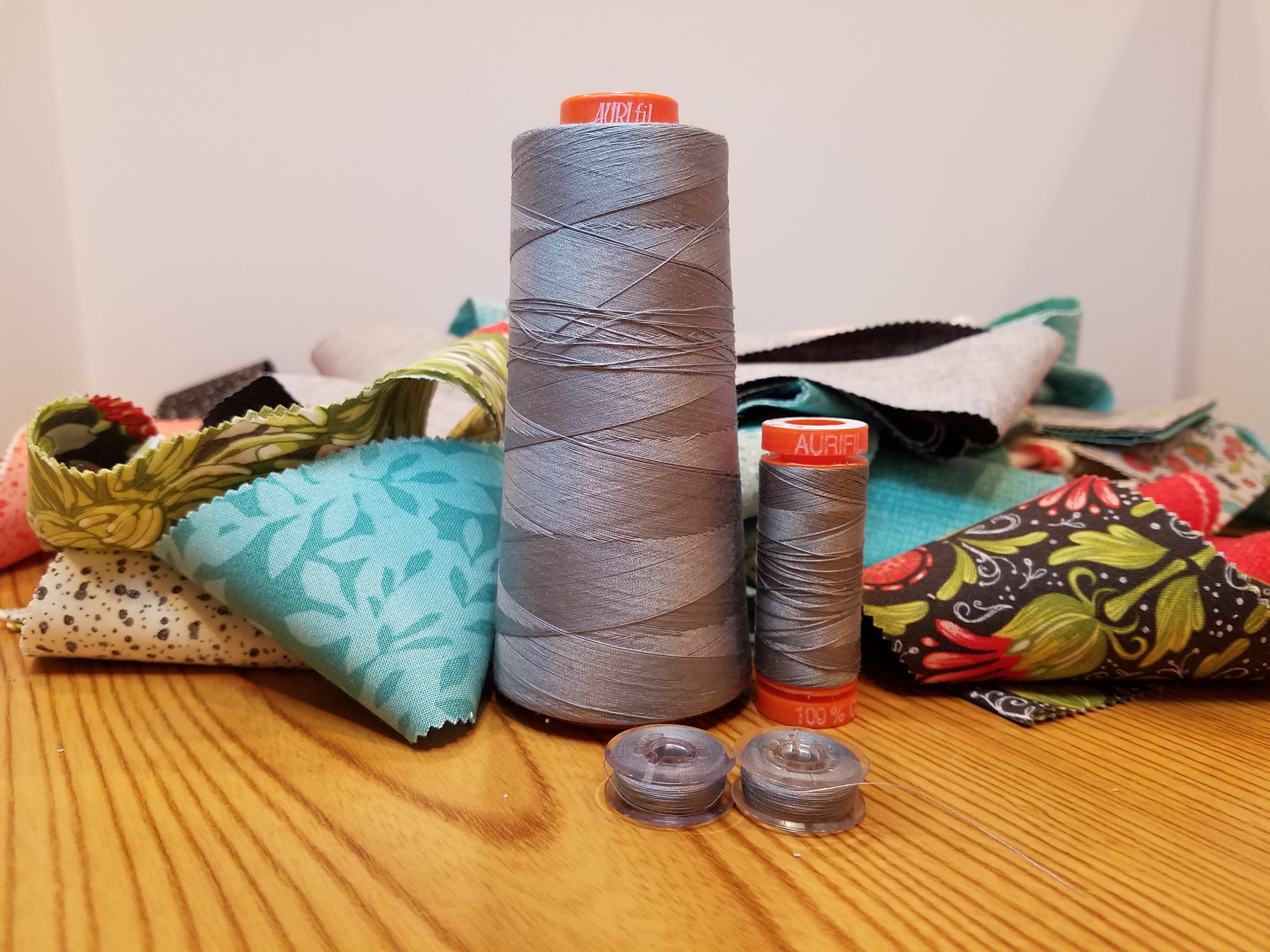 Two Bobbins of Aurifil
